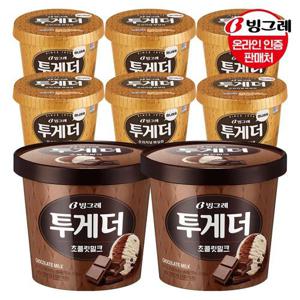 갤러리아_빙그레 투게더 초코(대)2개+미니어쳐 6개 /아이스크림
