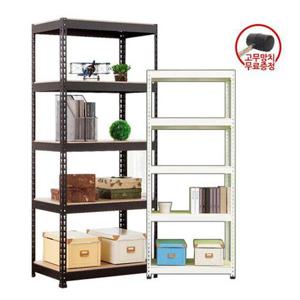 [폴던스랙] 가로 1400 깊이 300 높이 1800 5단 (1.6t+고급코팅상판)  조립식앵글 무볼트 철제선반