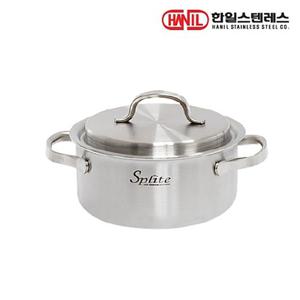 한일스텐레스 스플릿 인덕션냄비 통5중 304스텐 양수냄비 18cm