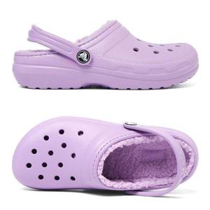 갤러리아_[크록스] 키즈/성인 클래식 라인드 클로그 털실내화 K 207010-5PR