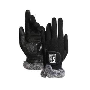 [PGA]윈터논슬립 겨울 방한 남성 양손 골프장갑 털장갑 파크골프 스마트폰 터치가능