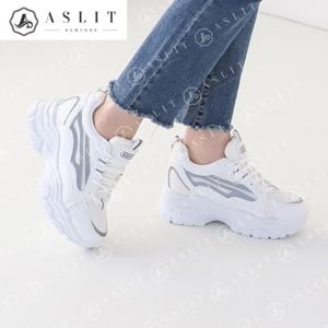 [애슬릿] 여성 레이스업 메쉬 어글리 슈즈 키높이 운동화