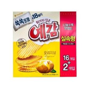 [JHPQRQR6_52EF](행사) 과자 예감 오리지널 288g 18p