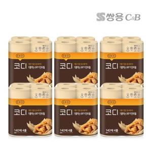 [코디]기름먹는 키친타올 140매 4롤 6세트 / 무료배송