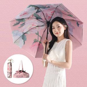 엔비 우양산 로즐리 햇빛 차단 암막 접는 3단 파우치 포함