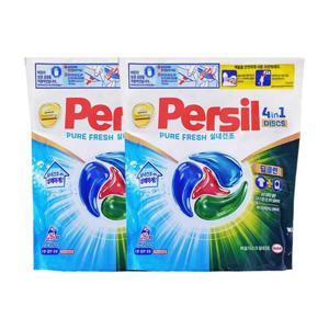 [유한락스]퍼실 디스크 실내건조 세탁 캡슐세제 파우치 26개입 x2