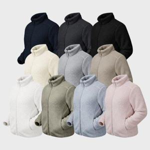 [화이트빌딩]후리스 집업 보아털 양털 겨울 플리스자켓 커플 빅사