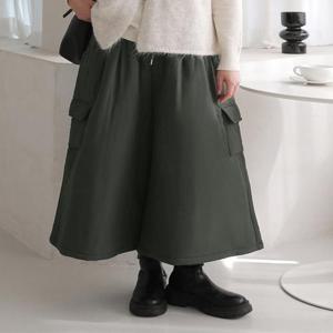 [코너스톤]여성 패딩치마바지 카고 와이드 W4W3251