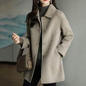 [블랙퀸] 캐터비 바버튼 기모 코트 blk004229