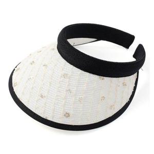 여자썬캡 플라워 스팽글 화이트 메쉬 썬캡 여름 시원한 모자 자외선차단썬캡 HWEEA9B1