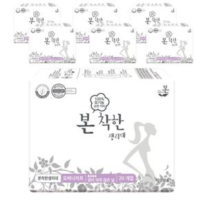 유기농본 착한 생리대  오버나이트만 7팩 (총 140매)