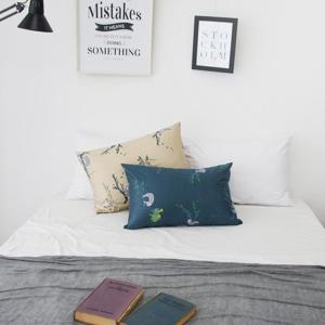 [애슐리데코]나무늘보 순면 베개커버 40x60 1장