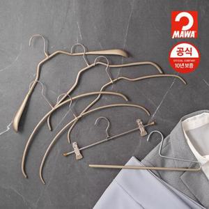 [마와][더블세트 100개] 독일 마와 직수입 럭셔리 옷걸이(펄골드/펄레드) 10년 보증