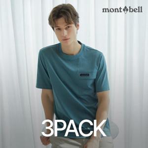 [3PACK] 몽벨 남성 퍼포먼스L 반팔 티셔츠_MW3HBMRH20