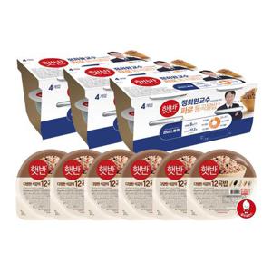 [CJ] 정희원 박사 레시피 햇반 라이스플랜 파로통곡물밥 190g x12개+12곡밥 210g x6개