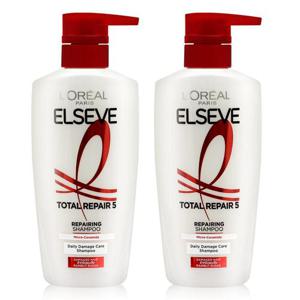 로레알 엘세브 토탈 리페어5 샴푸 400ml x2개
