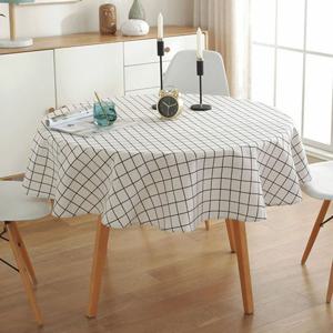 모던키친 원형 식탁보(100cm) 린넨테이블커버