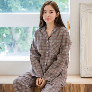 [바풀] CA W216-15 여성잠옷 순면 기모 홈웨어 파자마 상하세트