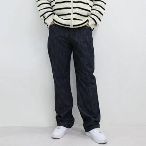 [엠클로]남자 논페이드 와이드 생지 데님 빅사이즈 청바지