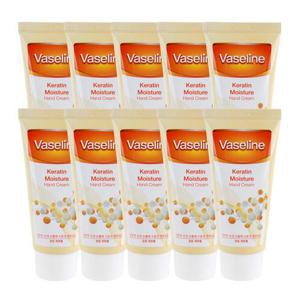 (10개)바세린 케라틴 모이스처 핸드크림 80ml