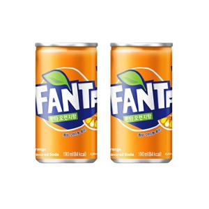 [코카콜라음료] 환타 오렌지 190ml x 12캔 과즙탄산