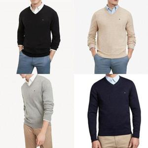 [타미힐피거]타미힐피거 브이넥 남성 니트 스웨터