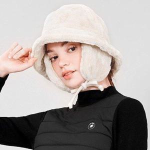 [체스]체스 쿠비 여성골프 귀도리퍼 벙거지모자 골프겨울모