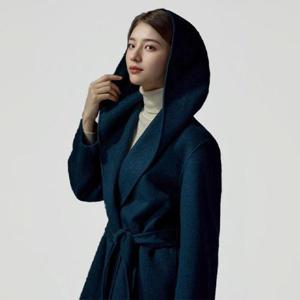 [최초가 159,000원][르포엠]캐시미어 블렌드 핸드메이드 후드코트