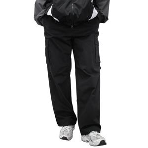 뉴발란스 뉴보이 아웃포켓 와이드 공용 긴바지 블랙 NBNTD41923-19