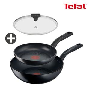 테팔 티타늄 마스터쿡 IH 프라이팬 3종 세트 (22팬+28웍+28유리뚜껑)