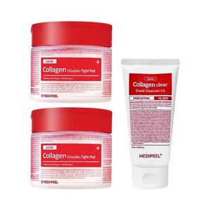 메디필 레드 락토 콜라겐 앰플 패드 70매 x2 + 클리어 폼클렌저 2.0 120ml