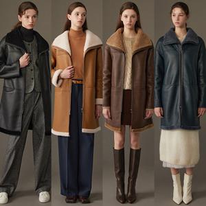 [역시즌 특가][리오벨] 호주산 양모 100% FAUX 무스탕 롱 코트