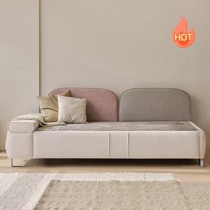 아씨방가구 흙품 패브릭 황토볼 온열 3인용 흙쇼파