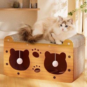 고양이동굴스크래처 고양이 동굴 스크래쳐 아오키 1P 숨숨집 발톱관리