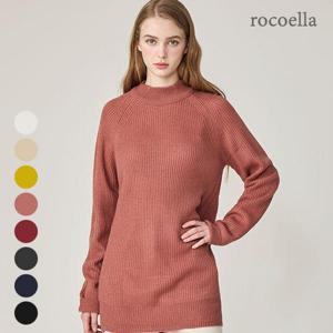 [로코엘라] 카넬 헤라시 래글런 모크넥 여성 니트