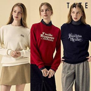 [테이트]25FW 여성 아트웍 기모 스? 티셔츠 3종