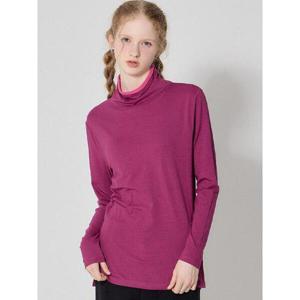 [르오트][르오트(LeOT)]  모달 코튼 기모 터틀넥 티셔츠