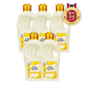 아우라 섬유유연제 미드나잇골드 1L x 5개