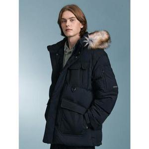 [뉴발란스]남여공용 뉴제로 미드 구스다운 패딩 블랙 NBNPC42993-19