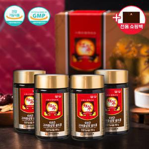 고려인삼유통 6년근 고려홍삼정 골드 250g 4병