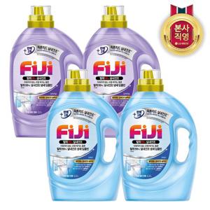 피지 탈취99% 실내건조 액체세제 일반드럼 겸용 용기 2.2L x 4개 (택1)