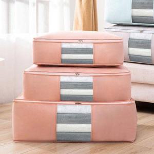 원룸정리함 특대 투명창 부직포 압축 의류 이불 수납 보관 파우치