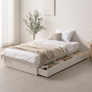 (착불) 댈러스 3단 빅서랍 무헤드 수납침대 프레임 SS