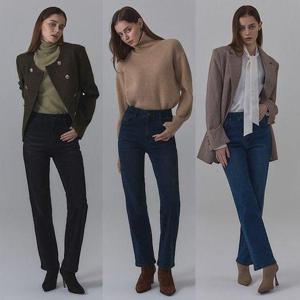 [뱅뱅]24FW 기모 라이크라 여성 데님 3종