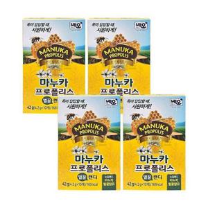 [JHQ42TSV_52EF]마누카 프로폴리스 벌꿀 캔디 x (10정) 4개