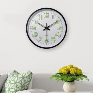 원형 벽시계 타임글로우 야광 벽걸이시계(블랙) (3lkU8)