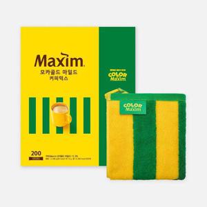 갤러리아_맥심 모카골드 커피믹스 200T+컬러오브맥심타월