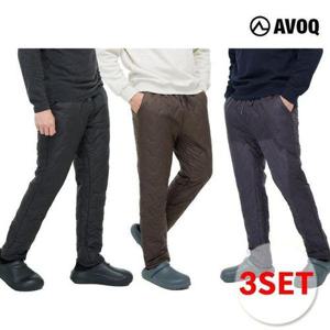 [아보크]25FW 웜 테크 방풍 플리스 패딩팬츠 3종, 남성