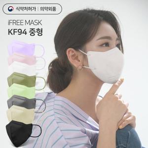 [아이프리] kf 94 새부리형 중형 국내산 미세먼지 마스크 100매