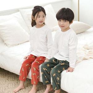 [토토와모모]유아 아동 아기 수면바지 어린이 밍크 극세사 남아 여아 파자마 강아지